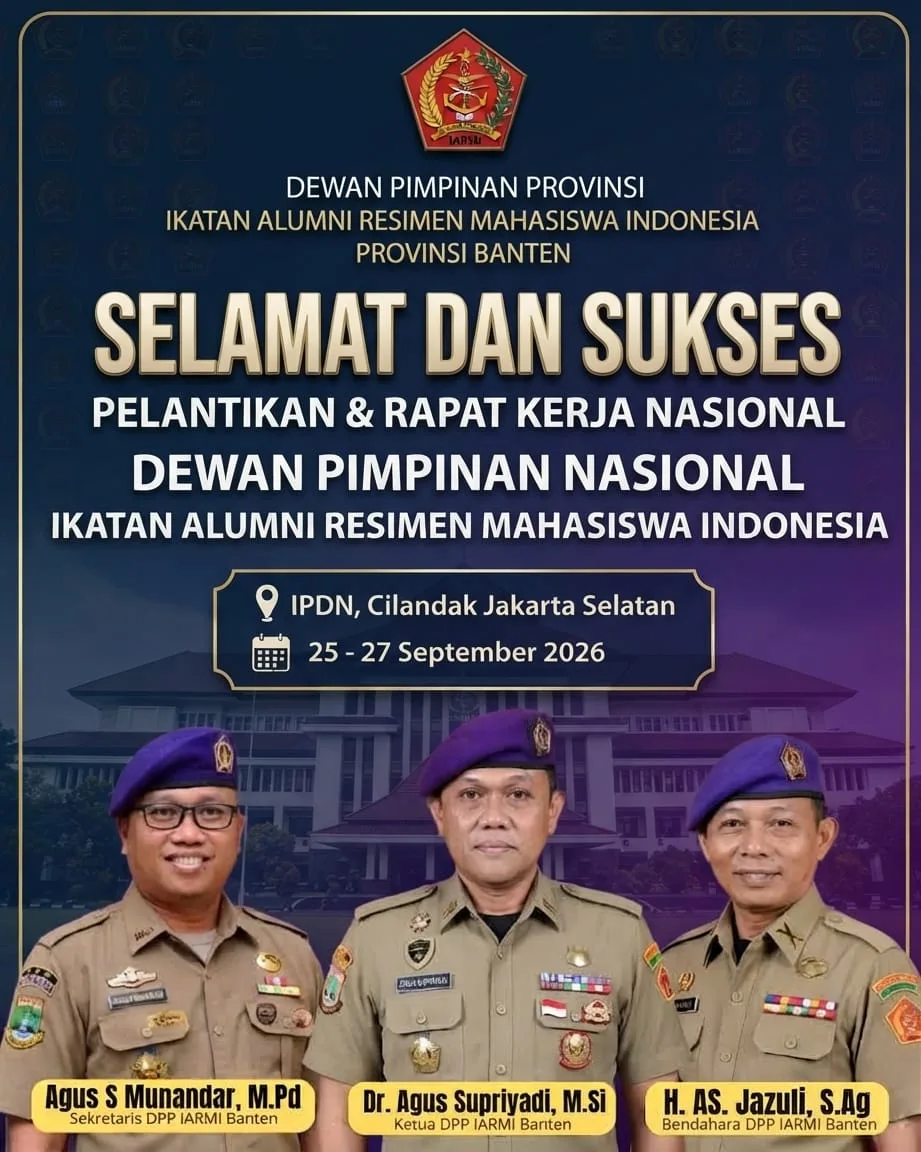 DPP IRMI BANTEN, hadir lengkap pada Rakernas IARMI di IPDN Jakarta